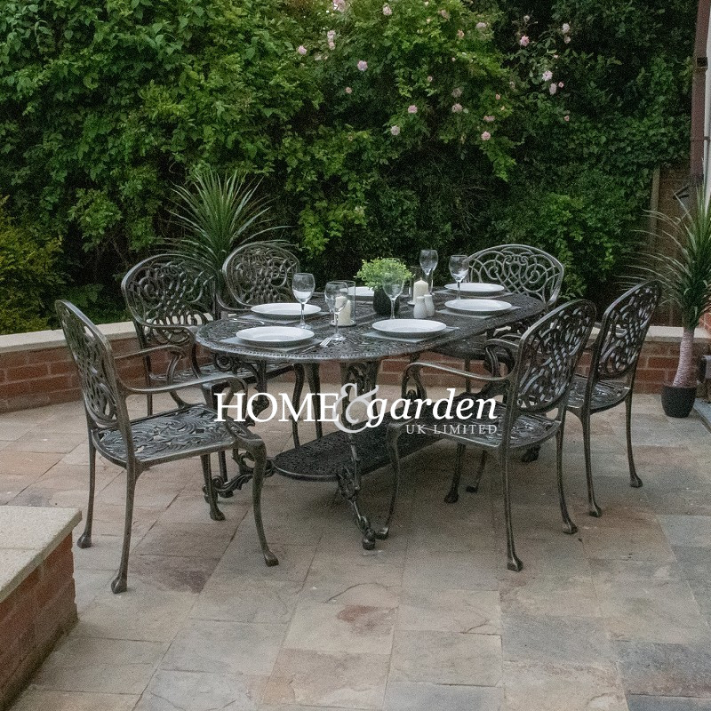 French 6 Seater Table & Chairs