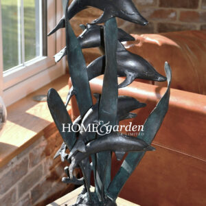 Dolphin Sculpture on Marble Base