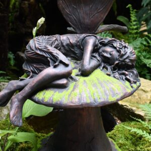 Fairy Sleeping (Flocked with Grass)